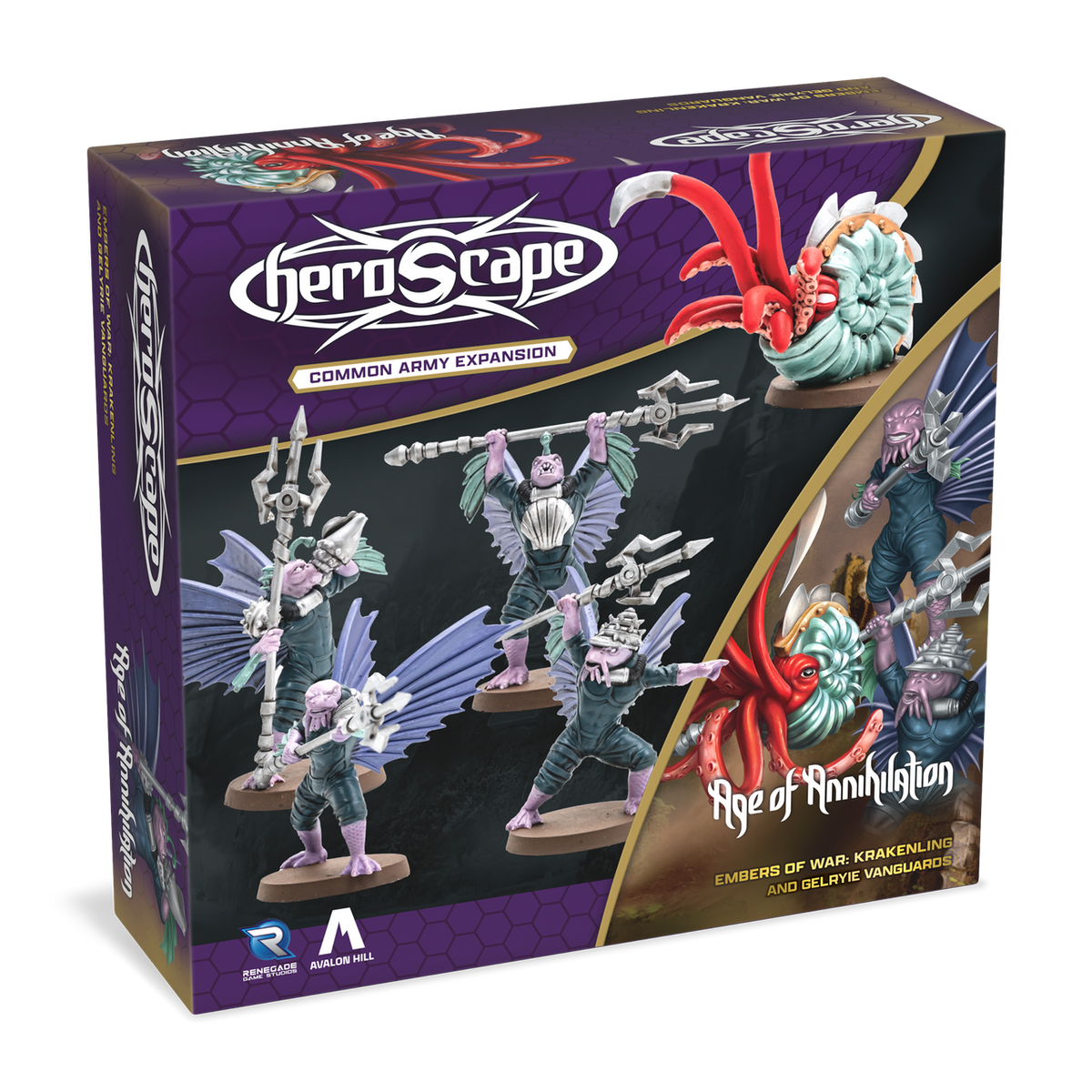 Heroscape: Krakenling and Gelryie Vanguards Army Expansion