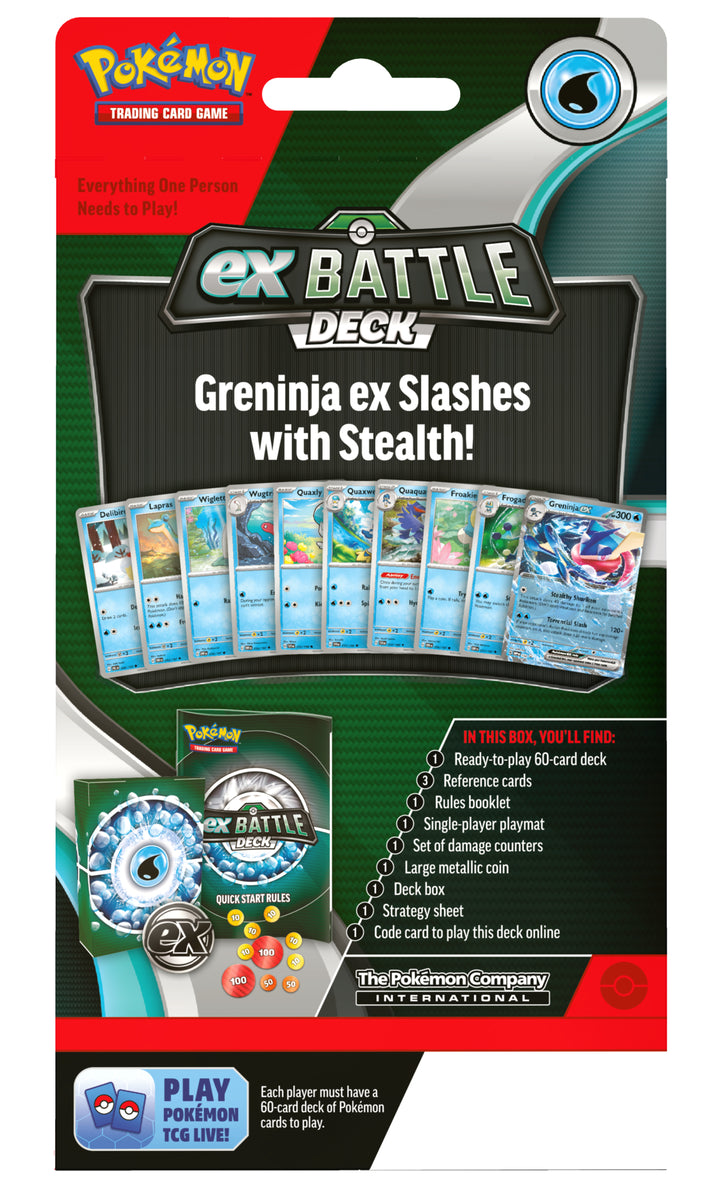 greninja pokemon card deck Pokemon: ex Battle – Little Shop of Magic 1 set of damage Deck Box for Pokemon Short Title:J25 Foundations Jumpstart Box built