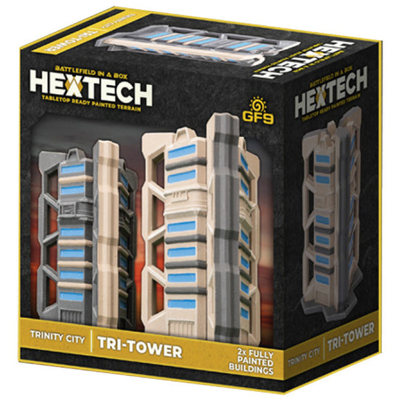 Battlefield in a Box: HexTech Trinity City: Tri-Tower