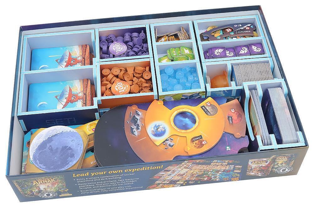 seti board game card sleeves Box Insert: SETI