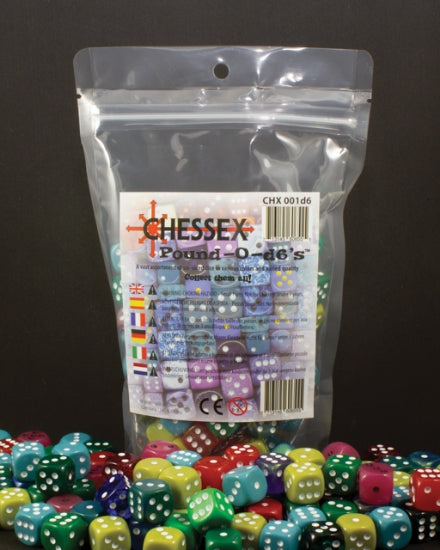 Chessex Dice: Pound Of D6 Dice