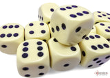 Chessex Dice: Opaque Polyhedral Set Pastel Yellow/Black (12)