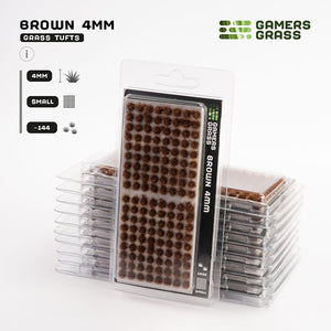 Gamers Grass Tufts: Brown 4mm- Small