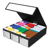 BCW Card Game Box: 3 Row - Black with White