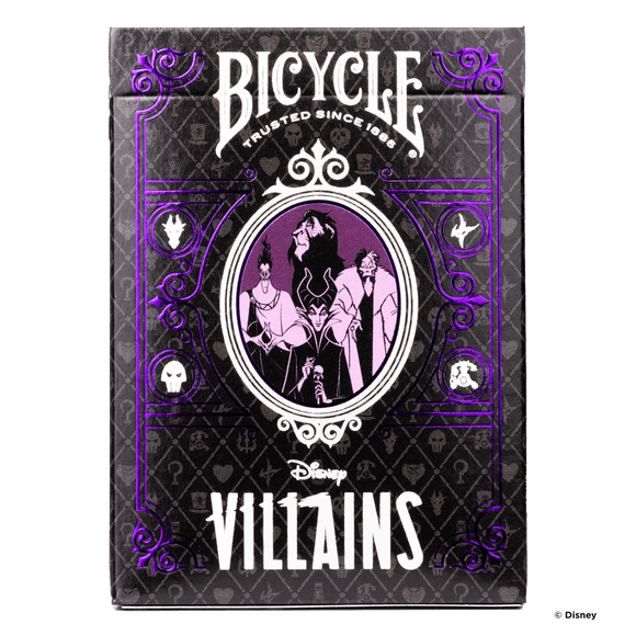 Disney Villains Inspired Playing Cards by Bicycle- Purple