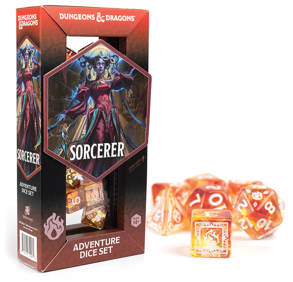 D&D: Adventure Dice Set - Sorcerer Orange