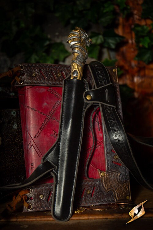 Epic Armoury: Wand Shoulder Holster - Black Faux Leather