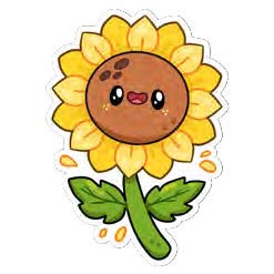 Squishable Sunflower Sticker