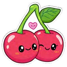 Squishable Cherries Sticker