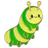 Squishable Caterpillar Enamel Pin