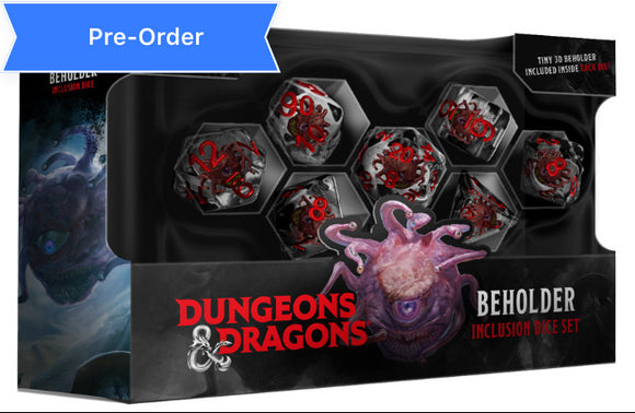 Metallic Dice Games: Inclusion - Beholder Dice Set (7-Die)