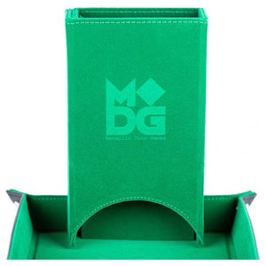 Velvet Fold Up Dice Tower: Green