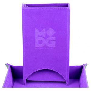 Velvet Fold Up Dice Tower: Purple