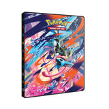 Pokémon Trading Card Game binder with colorful design on a white background