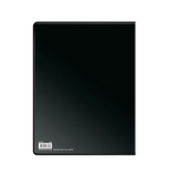 Black folder on a white background