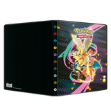 Pokémon Trading Card Game binder with colorful design on a white background
