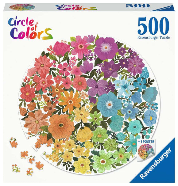 Puzzle: Circle of Colors - Flowers