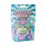 Mystery Dice packaging with a cartoon character on a white background