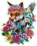 Wooden Puzzle: Colorful Fox