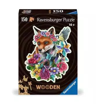 Wooden Puzzle: Colorful Fox