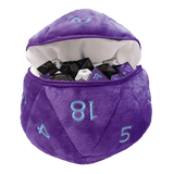 D20 Plush Dice Bag - Purple & Blue