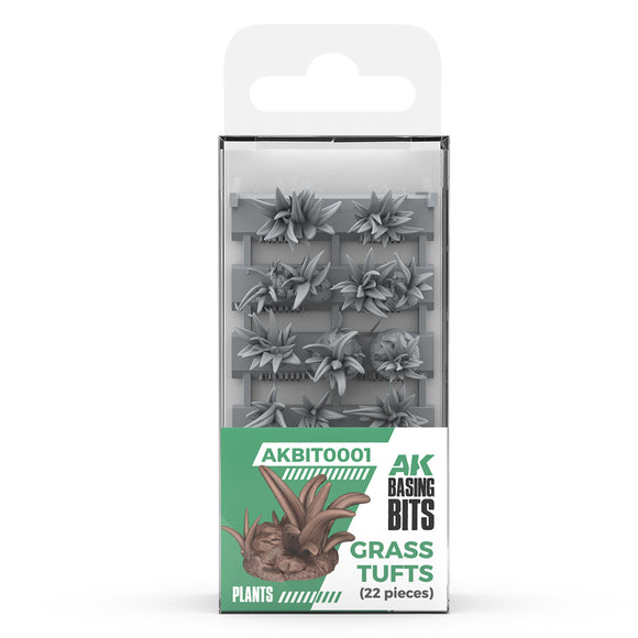 AK-Interactive Basing Bits: Grass Tufts (22 Pieces)