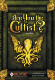 Book cover of 'Are You the Cultist?' with a cthulhu illustration and gold text on a dark green background.