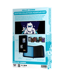 Product packaging for 'Mountain Mist' cryptid from Domaru Bimber with images and text on a light blue background.