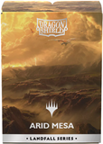 Dragon Shield Arid Mesa packaging with a desert landscape and dragon illustration.