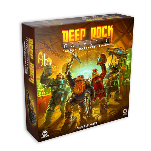 Box for 'Deep Rock Galactic' game expansion on a white background
