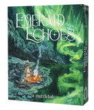 Box of 'Emerald Echoes' with a fantasy scene on the cover