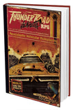 Book titled 'Thunder Road Vengeance RPG' with a red and yellow cover featuring a vehicle and text.