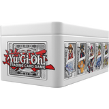 Yu-Gi-Oh! trading card game packaging with character illustrations on a white background