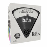 Trivial Pursuit The Beatles game box with vinyl record design on a white background