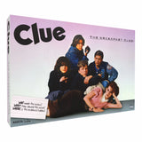 Board game box for 'Clue' featuring characters from 'The Breakfast Club' on a white background.