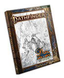 Pathfinder Dark Archive book cover with illustrations on a white background