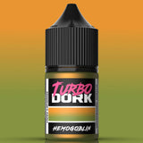 Bottle of Turbo Dork Hemogoblin paint on a gradient background