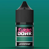 Turbo Dork Leviathan paint bottle on a teal background