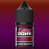 Turbo Dork Lunar Eclipse paint bottle on a gradient background