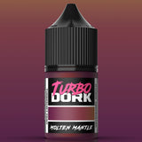 Turbo Dork Molten Mantle paint bottle on a gradient purple background