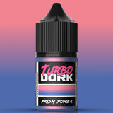 Bottle of Turbo Dork Prism Power paint with a gradient background