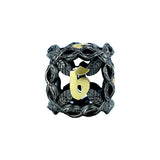 Decorative die on a white background