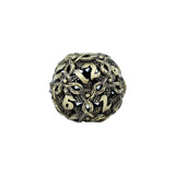 Decorative metal die with numbers on a white background