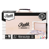 Rustik Deluxe Wood Case: Mexican Train Game