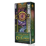 Board game box for 'The Lord of the Rings: The Two Towers' Trick-Taking Game with colorful design