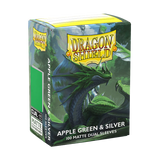 Dragon Shield card sleeves packaging with a green dragon illustration on a white background