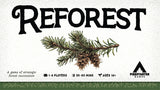 Reforest game box with pine branch and Firestarter Games logo