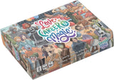 Board game box titled 'Love, Care, Magic' with colorful illustrations on a white background