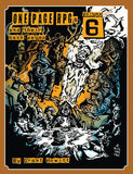 Cover of 'One Page RPGs Volume 6' with illustrations of people around a table and various characters.