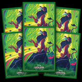 Set of Disney Lorcana trading card game cards featuring a character with a long beard and robe.